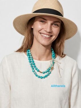 Nakamol turquoise bead necklace